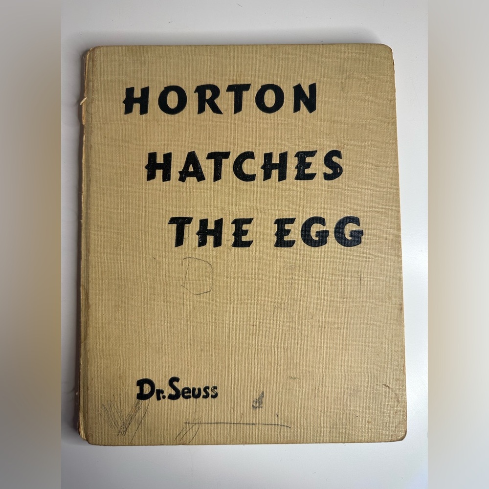 Vintage 1940 Dr. Seuss Horton Hatches The Egg Book